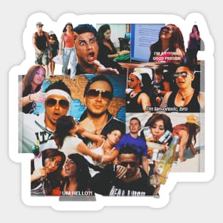 Jersey Shore Collage Sticker